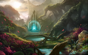Background Bright Forest