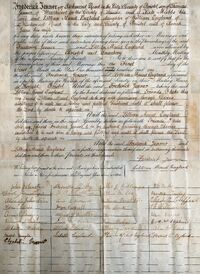 Jenner-England wedding certificate 1901