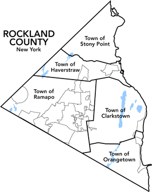 Map of Rockland County