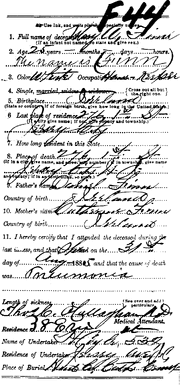 Finn-Mary deathcertificate