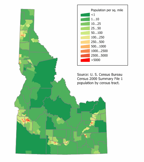 Image Idaho population map.png Familypedia FANDOM powered by Wikia