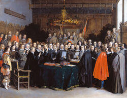 Westfaelischer Friede in Muenster (Gerard Terborch 1648)