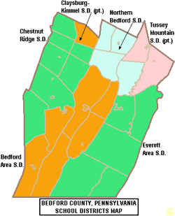 bedford county pennsylvania map districts wikia