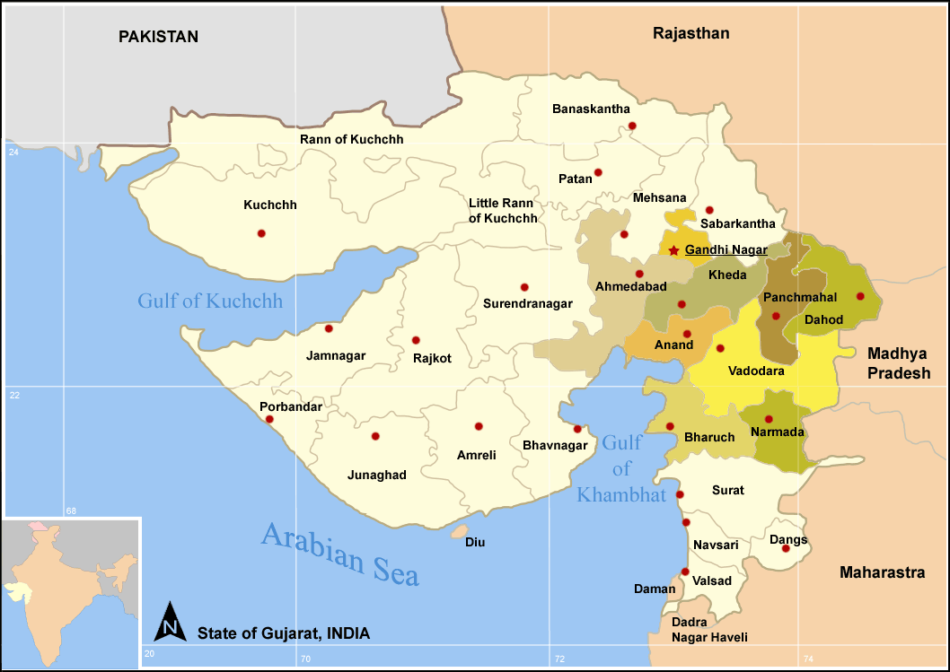 Kheda Map