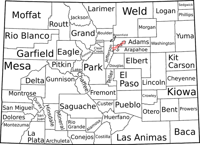 File Map of Colorado counties labelled svg  Familypedia  FANDOM  