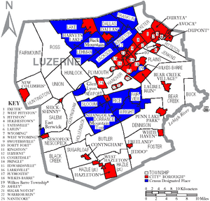 luzerne county map pa pennsylvania township municipal labels planning jurisdictions multitude within shows cities maps townships boroughs showing wikia plannersweb