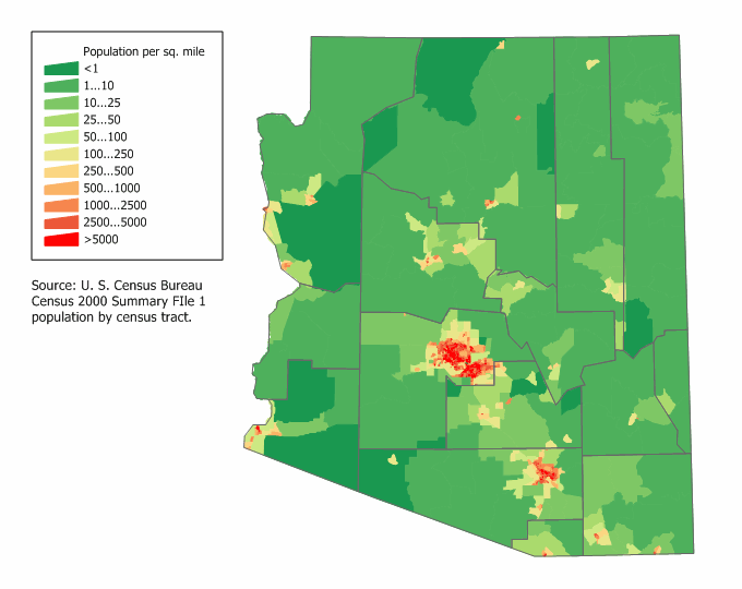 Image Arizona population map.png Familypedia FANDOM powered by Wikia