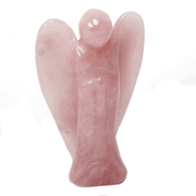 Rose quartz crystal angel