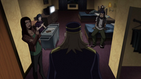 Sebastian poses as a bellboy