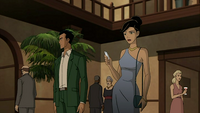Rex and Holiday at reception