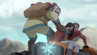 Rex escapes the Bug Jar in time