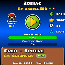 Zodiac Unofficial Geometry Dash Wiki Fandom