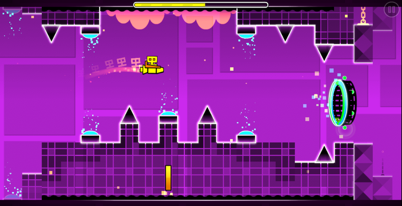 Geometry dash 1 уровень. Geometry dash скрины с игры. Игра geometry dash. 1. 9.