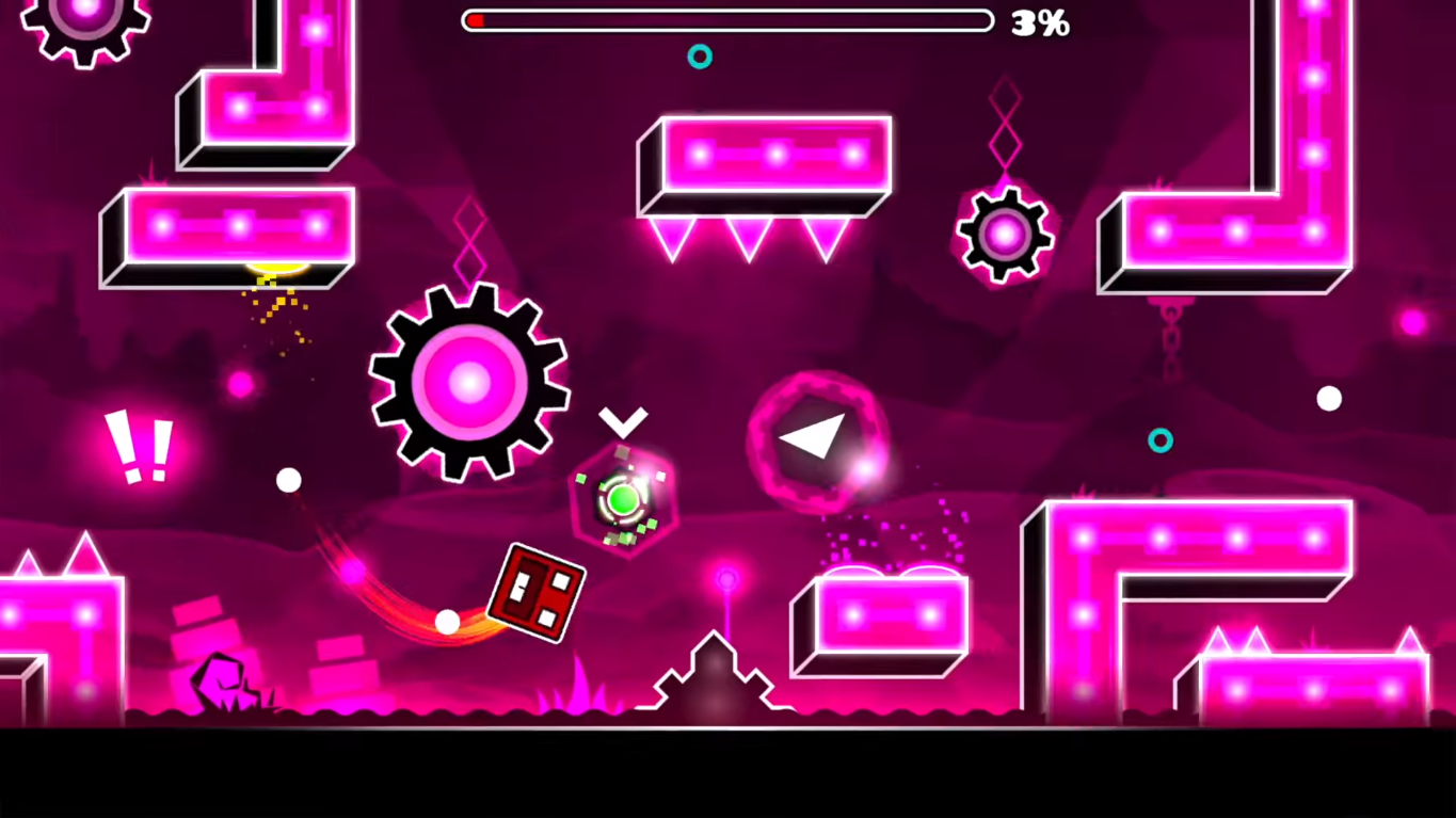 Неоновый текстур пак geometry dash