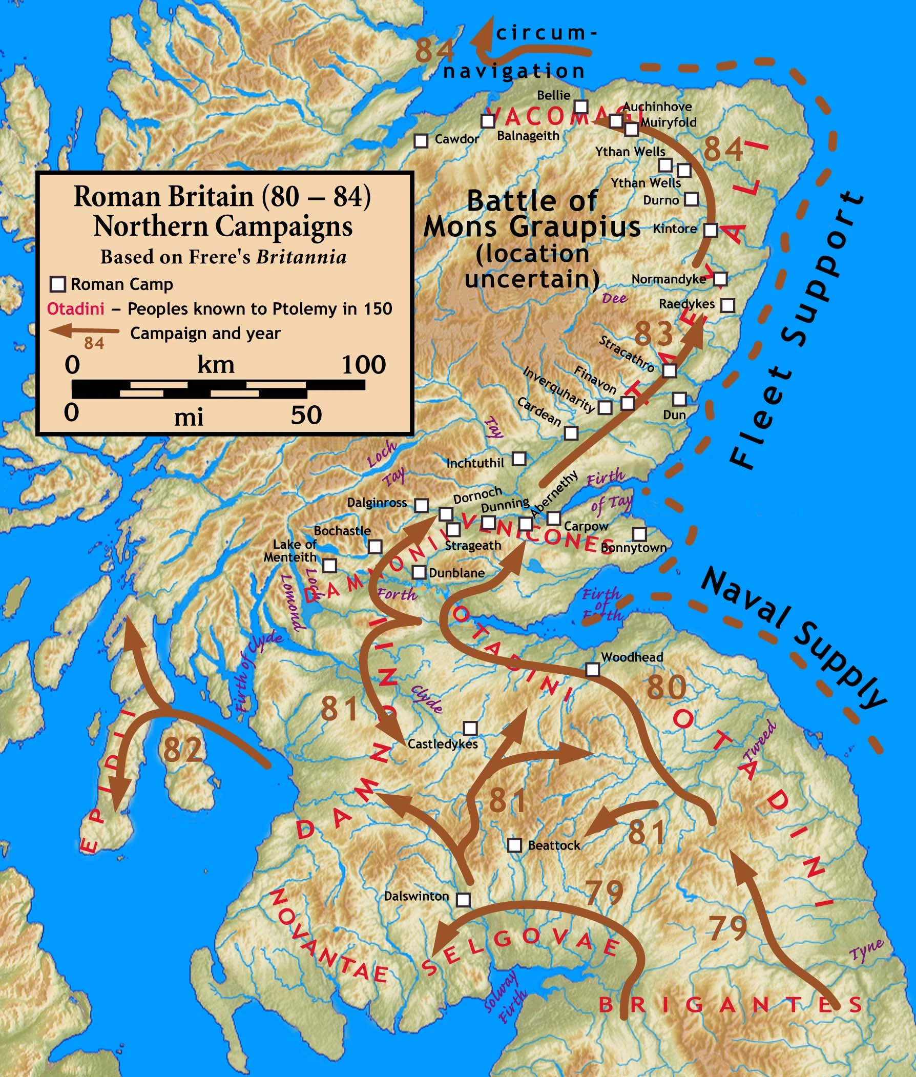 Schlacht von Mons Graupius Geschichte der Britischen Monarchie Wiki