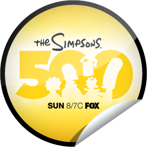 The Simpsons 500th Episode Sticker