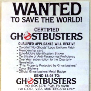Ghostbusters Id Card