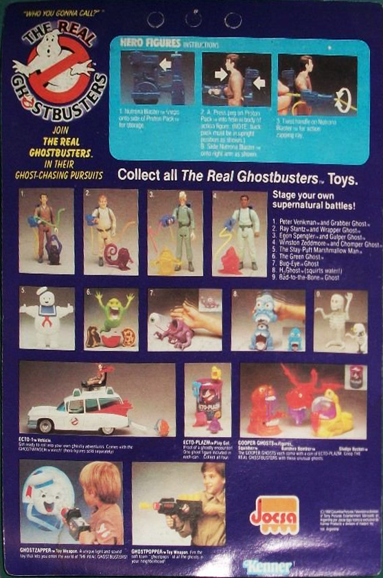 Argentine 1992 Ultra Figus The Real Ghostbusters Autocollant Pack