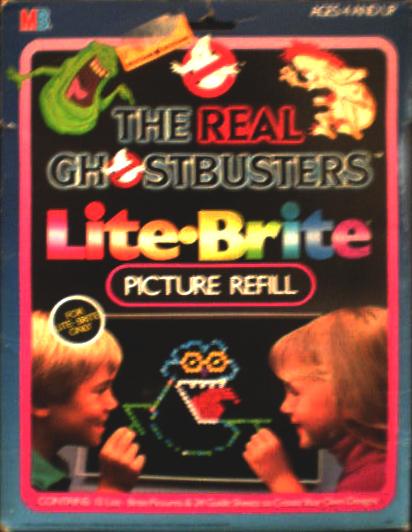 the real ghostbusters lite brite picture refill ghostbusters wiki lite brite refill sheets