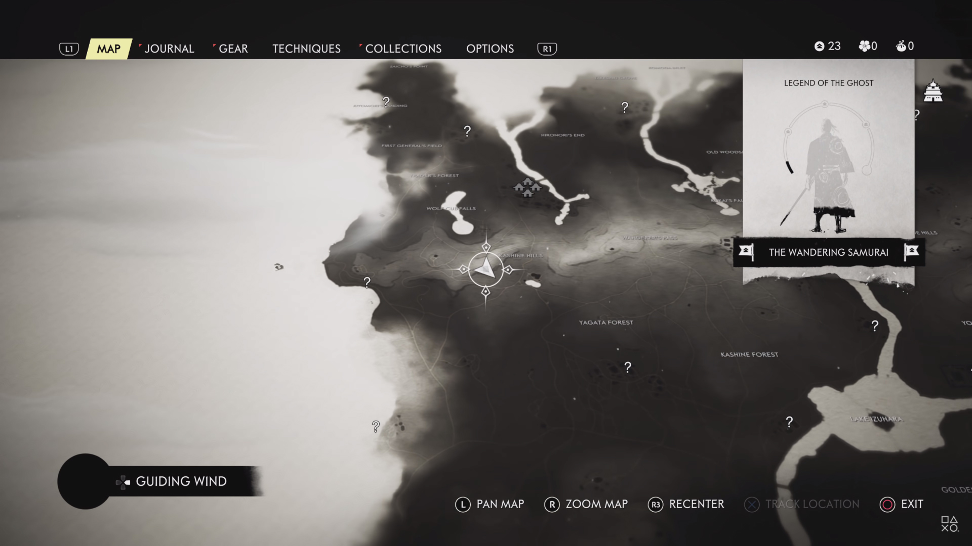 ghost of tsushima act 1 map