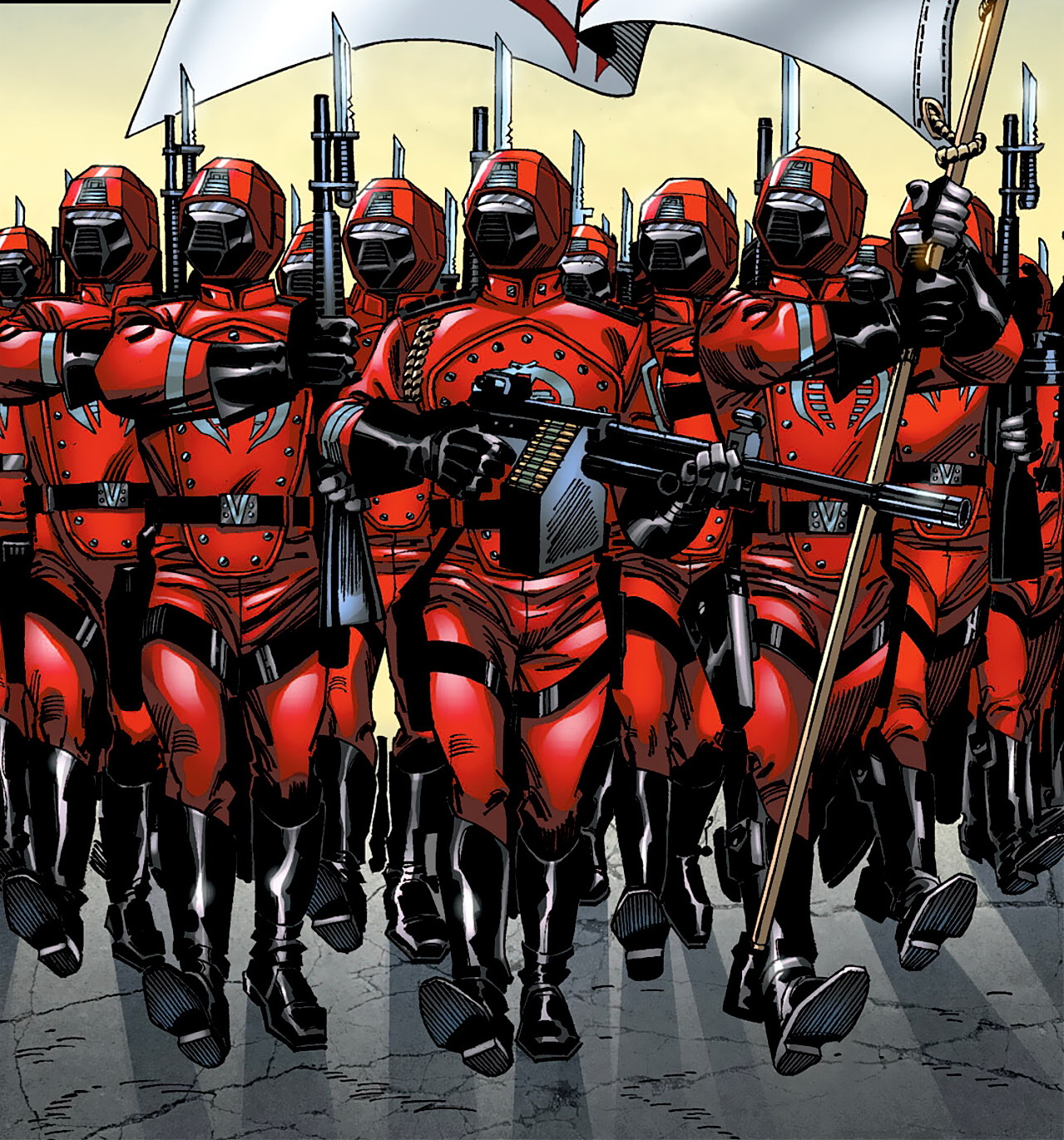 v4 KB exclusive GI Joe Valor v Venom Cobra Crimson Guard complete Red Hair