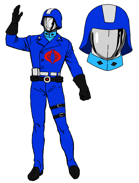 Gi Joe Cobra Commander Laser Pistol Light Blue Field Gear Version