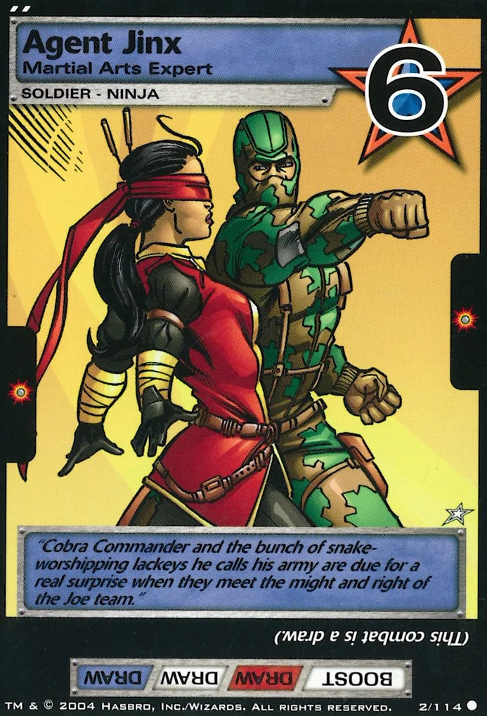 Agent Jinx Martial Arts Expert G.I.Joe TCG Wiki FANDOM powered by