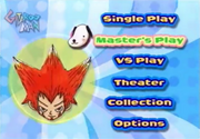 Masters Play on Menu