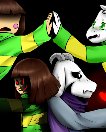 Asriel Vs Chara Battle Glitchtale Wiki Fandom