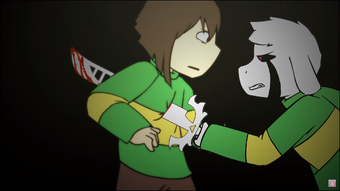 Asriel Glitchtale Wiki Fandom - void gaster roblox glitchtale battle of souls wiki fandom