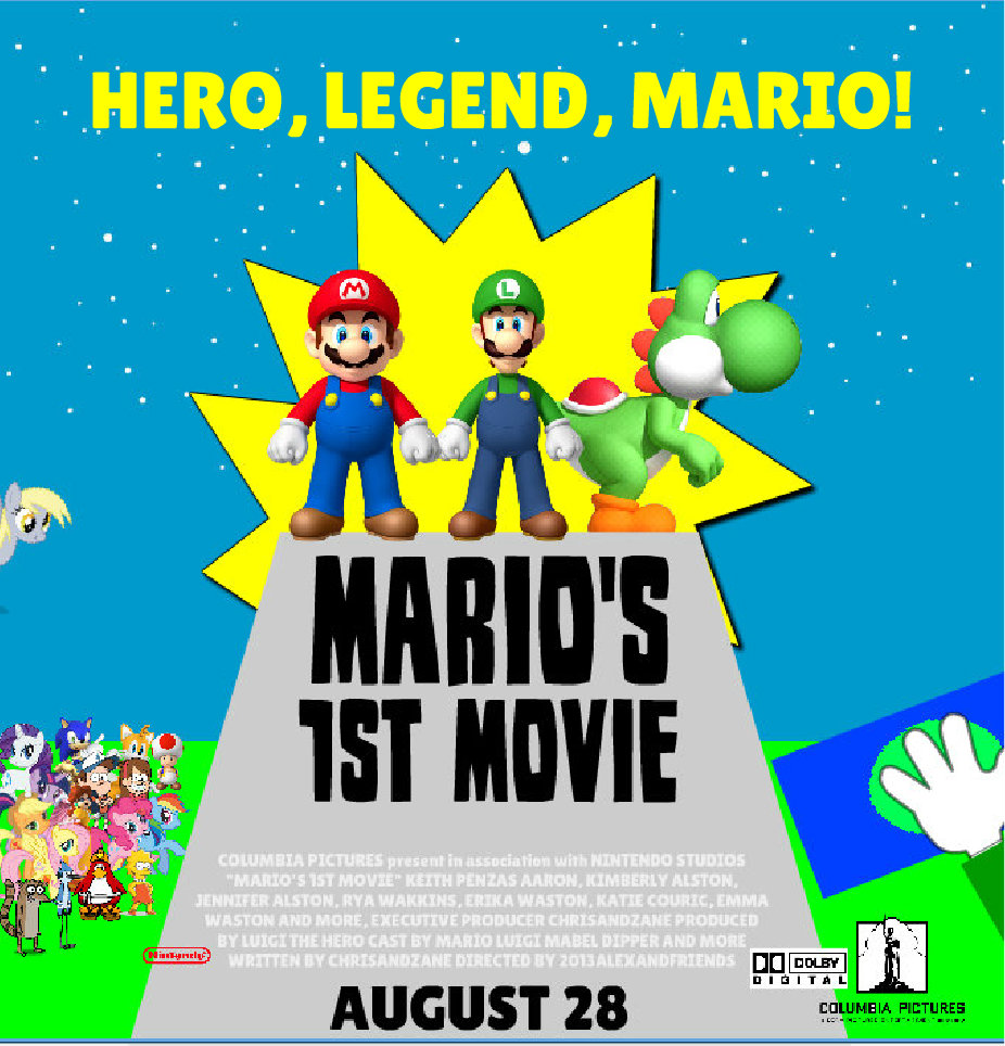 Image - Marios 1st movie poster with heros legend mario jpeg-93815.jpg