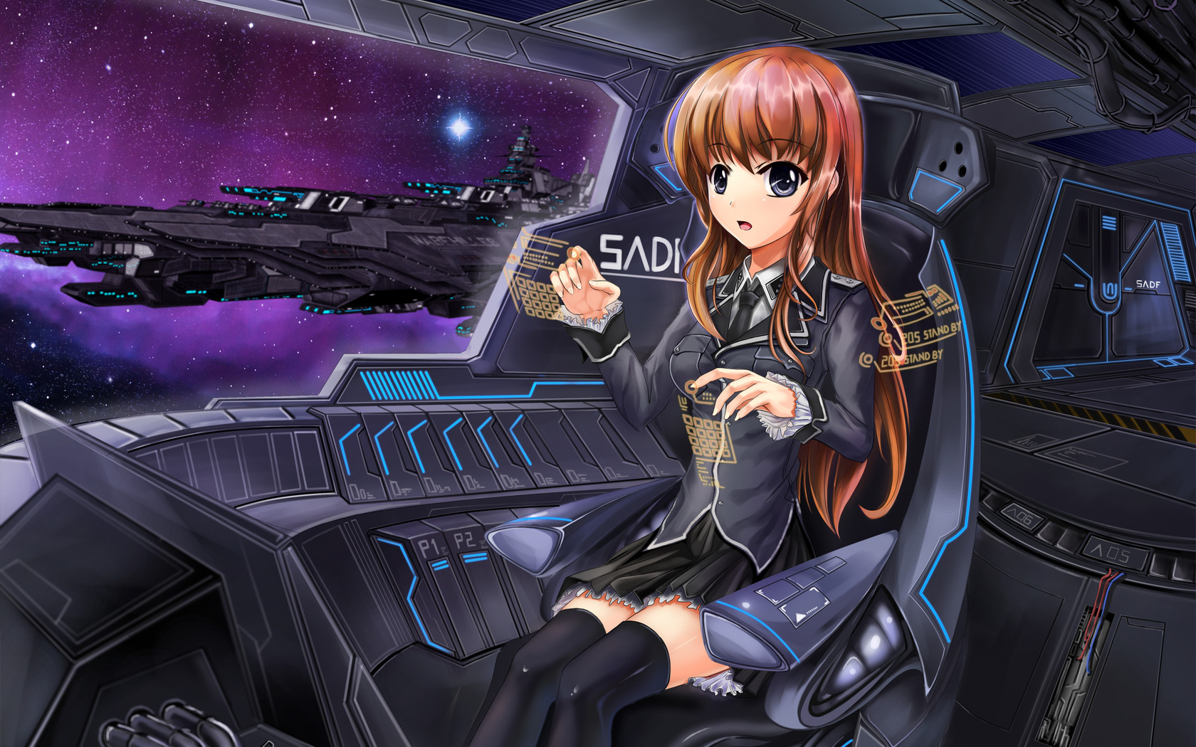 Image - Art girl ship space form anime 800x600 hd-wallpaper-377917.jpg | GoAnimate V2 Wiki ...