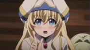 Priestess lectures Goblin Slayer