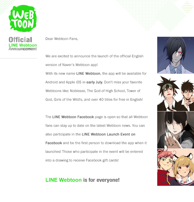 webtoon app release date