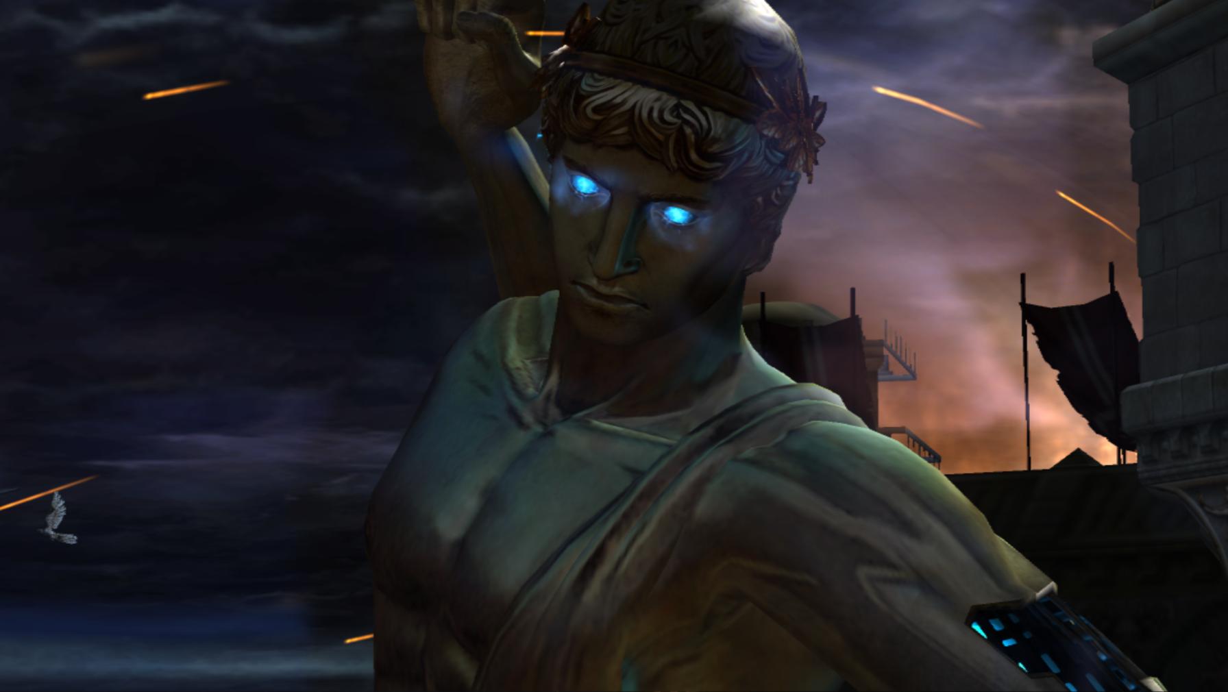 Resultado de imagen para god of war 2 helios estatua