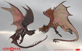 Arte conceptual de dos dragones