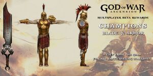 Multiplayer Beta reward armor and blade