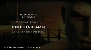 Tablero de elección de Dificultad 3