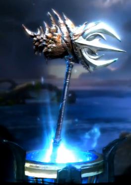 War Hammer of Poseidon in-game