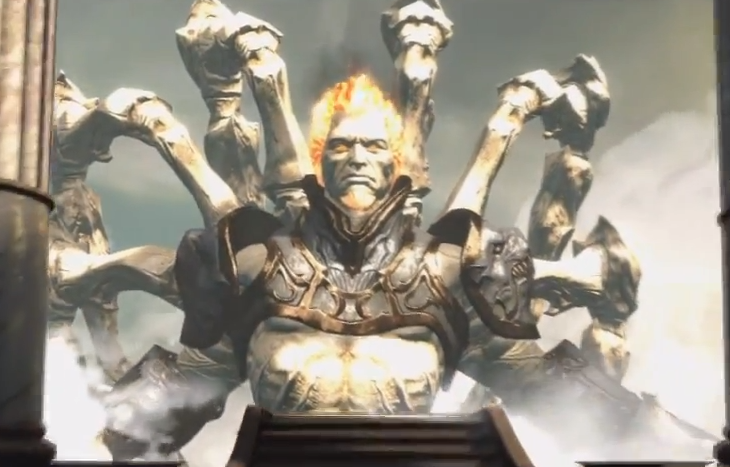 god of war ascension statue