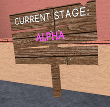 Alpha sign