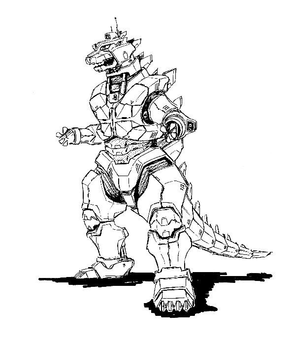 Image - Concept Art - Godzilla Against MechaGodzilla - Kiryu 23.png