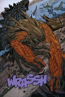 MUTO Prime huyendo de Godzilla.