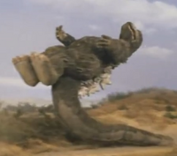 Godzilla vs. Megalon 11 - Tail Slide