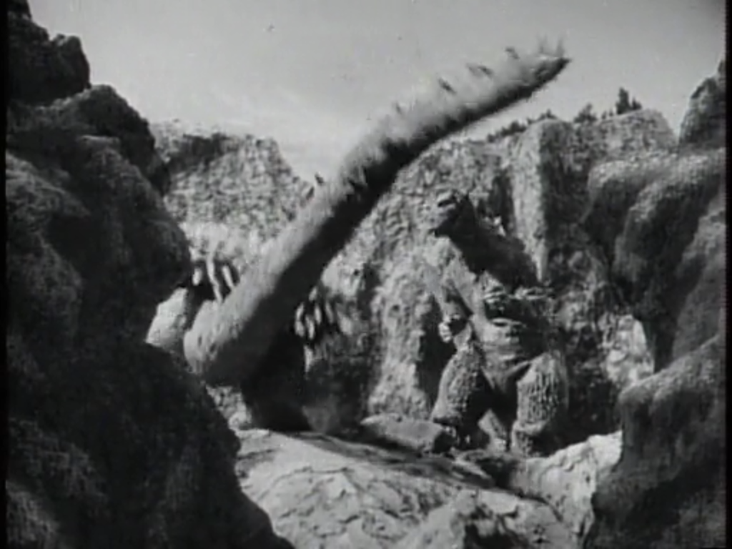 Image - Godzilla Raids Again - 6 - Angilas lunges towards Godzilla.png ...