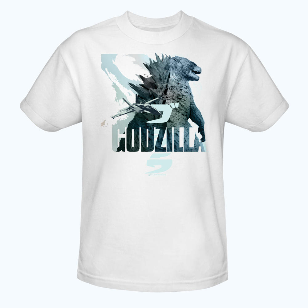 Image - Godzilla 2014 Merchandise - Clothes - Godzilla and Plane White