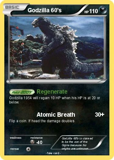 Make Pokemon Cards based on Godzilla/Gamera Characters! | Fandom