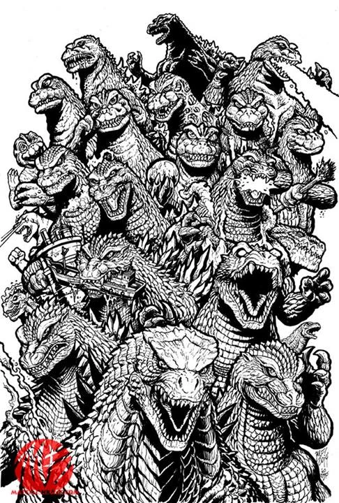 Image - 60 Years of Godzilla by Matt Frank.jpg | Gojipedia ...