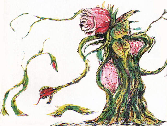 image concept art godzilla vs biollante biollante rose 8 png biollante rose form