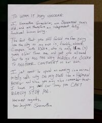 Sternly-worded letter